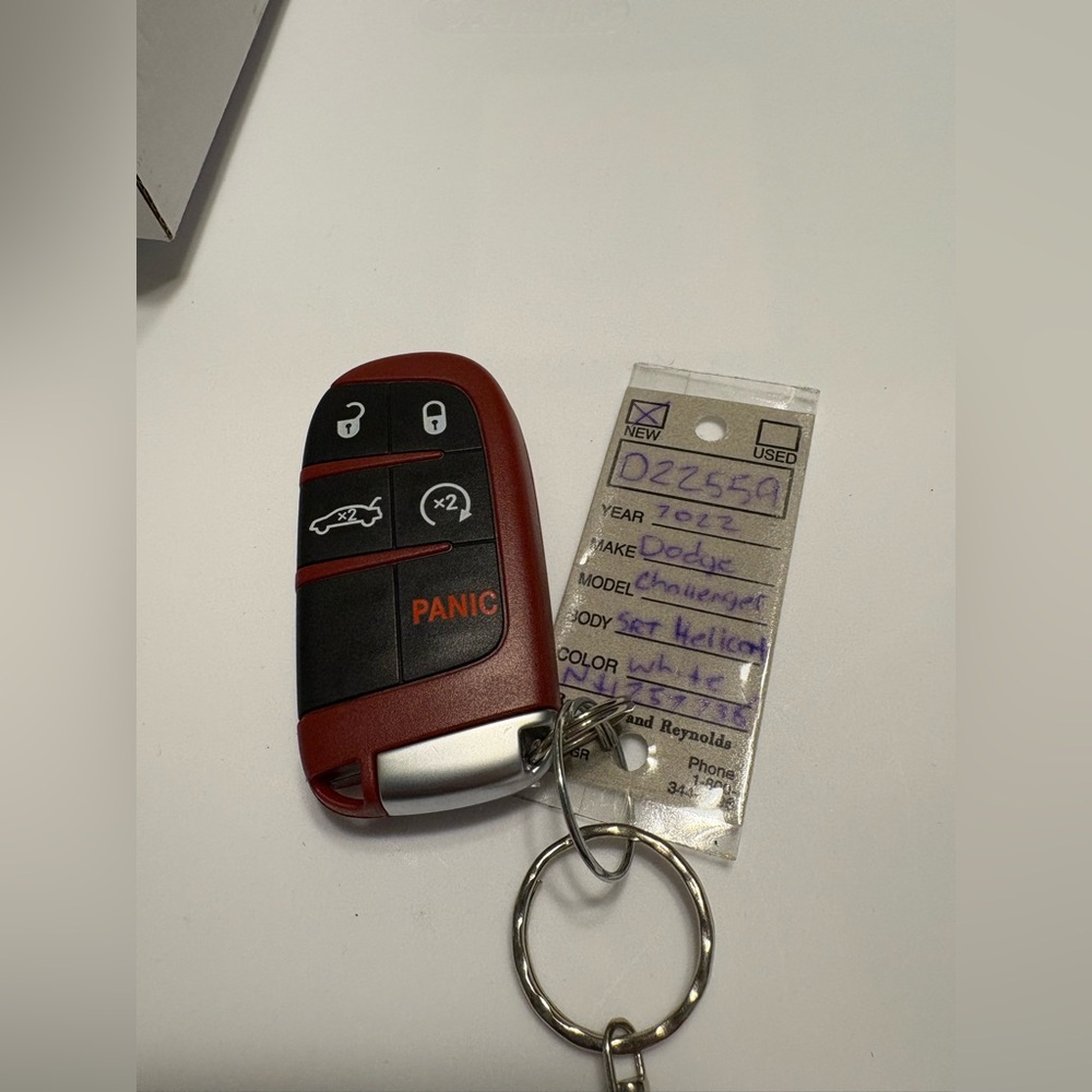 2022 Dodge Challenger SRT Hellcat Smart Remote Key Fob